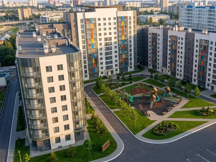 Готовый комплекс ЖК «Крылья» после ввода в эксплуатацию